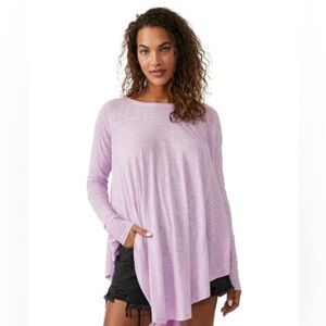Free People Aria Trapeze Long Sleeve Top